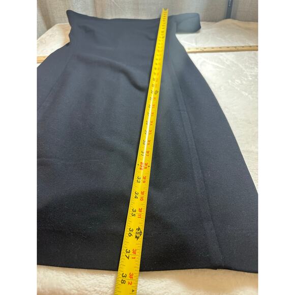 MM Lafleur Sheath Dress Size 6 Black Career Wear Puff Sleeve GUC - Picture 3 of 6